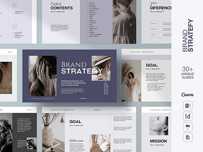 Brand Strategy CANVA #2 app branding design graphic design illustration logo typography ui ux vector