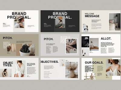 Brand Proposal Template #8 app branding design graphic design illustration logo typography ui ux vector