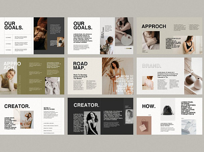 Brand Proposal Template #9 app branding design graphic design illustration logo typography ui ux vector