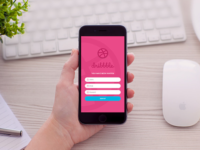 Dribbble Sign Up Screen dribbble ios iphone material mobile sign up sketch sketchapp ui ux