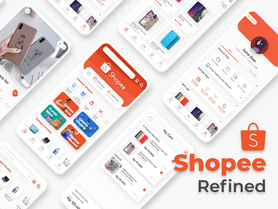 Shopee Mobile App : Refined 3d app design graphic design illustration redesign ui ux