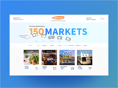 Homepage refresh blue ecommerce homepage promo