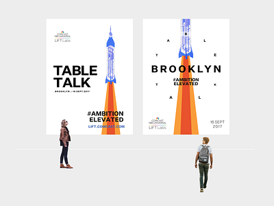 Poster Set branding brooklyn graphic launch poster rockets startup