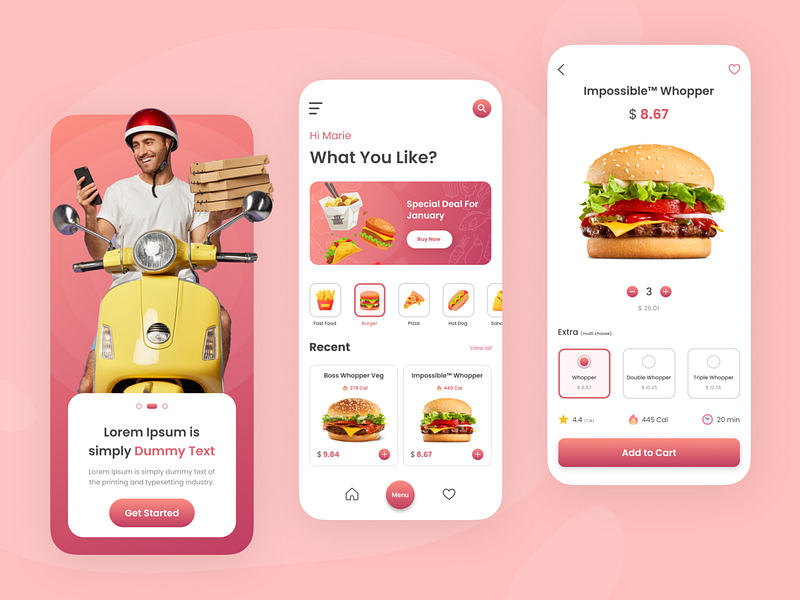 Food Delivery App Design by XongoLab Products on Dribbble