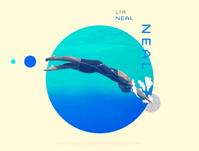 Lia Neal / Olympic Bronze Medalist aapi asian athlete design espn illustration lia neal photoshop sports typography