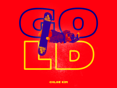 Chloe Kim / Olympic Gold Medalist aapi chloe design espn illustration kim photoshop snowboard sports typography