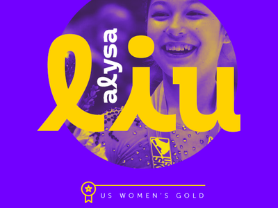 Alysa Liu / US Women's Gold athlete asian liu alysa espn sports illustration typography photoshop design aapi