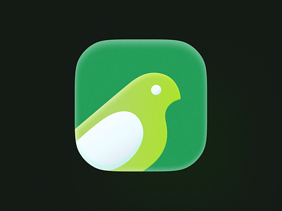 Verde icon! app app icon appicon bird brand branding figma gradient green icon illustration ios logo mark rebranding redesign saas startup symbol verde