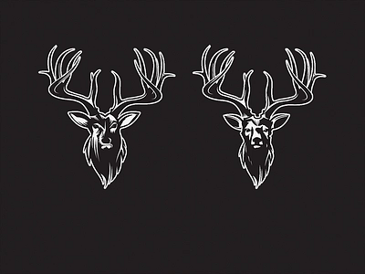 Deer Illustrations antlers buck buck logo deer deer head deer illustration deer logo elk elk illustration elk logo logo logodesign stag whitetail