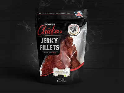 Chicken Jerky Dog treats beef jerky black package branding chicken jerky dog jerky dog treats food pouch jerky jerky package luxury package design package designer packaging pouch