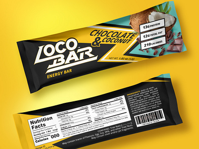 Chocolate and Coconut energy bar - Loco Bar