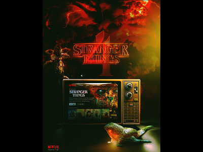 Stranger Things Season 4 Poster monsters netflix photo editin photo manipulation poster poster design stranger things