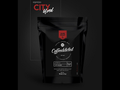 Coffee Pouch Design coffee bag coffee package dark design label package simple