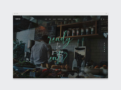 EZIO | Restaurant chef one page portfolio restaurant theme webdesign wordpress