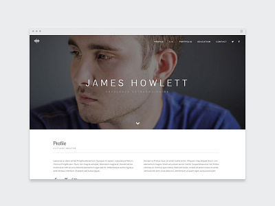 EZIO | Freelancer Resumé freelancer freelancing portfolio resume theme visual artist webdesign wordpress