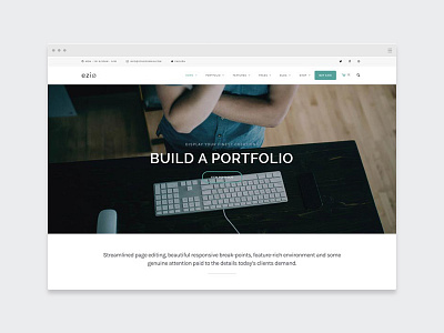 EZIO | Classic agency business creative designer freelancing multi purpose portfolio theme visual artist webdesign wordpress