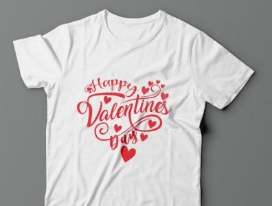 Happy valentines day, typography t shirt