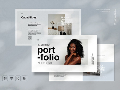 Minimal Portfolio Canva Template #1