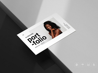 Minimal Portfolio Canva Template #2 app branding design graphic design illustration logo typography ui ux vector