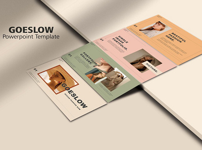 GOESLOW - Powerpoint Template #1 app branding design graphic design illustration logo typography ui ux vector