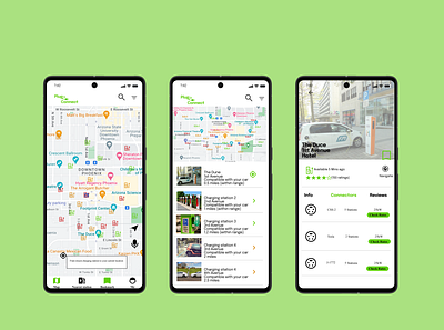 Plug_Connect-Electric Vehicle Charging Station Finder App app casestudy design product design ui ux