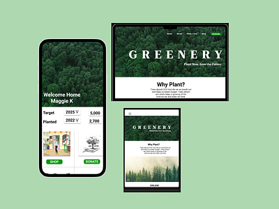 Greenery App cas casestudy design ui ux uxcasestudy