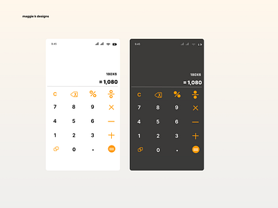 Calculator UI design