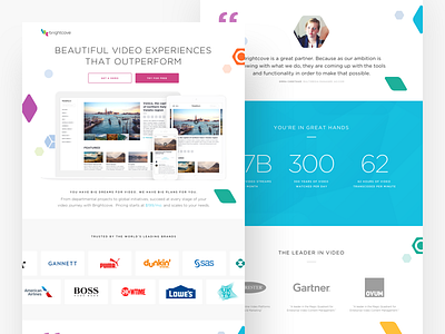 Brightcove — Landing bright design landing ui ux video web