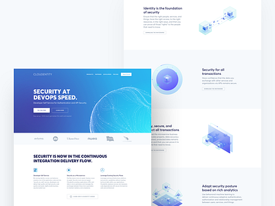 Cloudentity – Home responsive security ui ux website