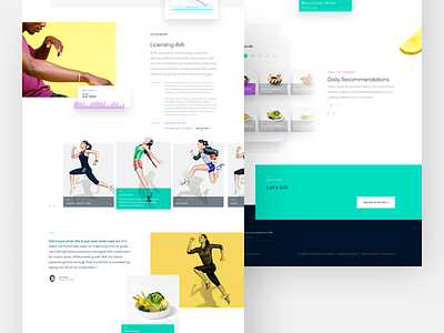 Ava – Landing Desktop design desktop fitness flat food health nutrition ui ux web wellness