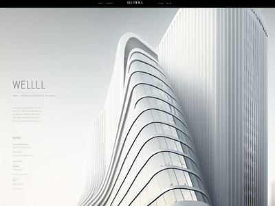 Landingpage Design for an architecture company branding design ui ux webdesign webflow website