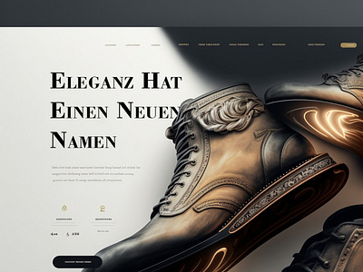 Webdesign Concept for a new e-commerce shop for shoes branding design ui ux webdesign webflow website