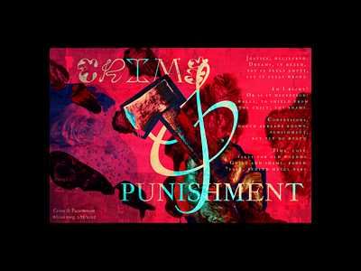 Crime and Punishment - Personal work design figma graphic design poster unsplash