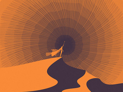 Shai-Hulud atreides desert dune illustration movie paul poster sandworm