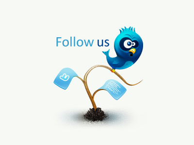 Twitter icon bird icon illustration leaves tree twitter