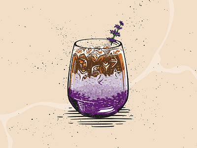 Lilac EST cocktail cocktails coffee drinks graphicdesign illustration lemonade summer2020 vintage