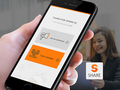 Share Mobile App app uiux