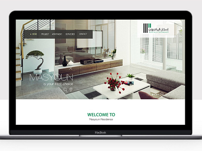 Masyoun Residence branding logo ui website