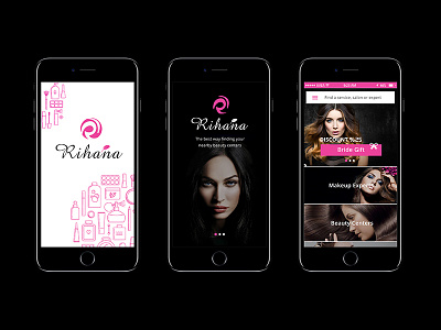 Rihana App UI/UX Design ( IOS + Android ) app ui ux