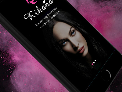 Rihanna App app branding ui ux