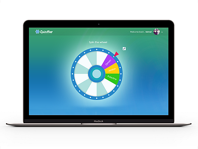 Spin The Wheel ui ux webapp website