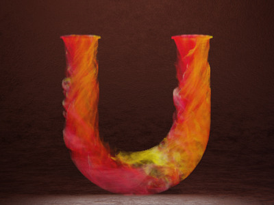 U - 36 Days of Type 2020 36 days of type 3d abstract blender cycles design procedural type type art