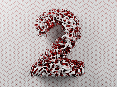 2 - 36 Days of Type 2020 36 days of type 3d abstract blender cycles geometry illustration procedural type type art