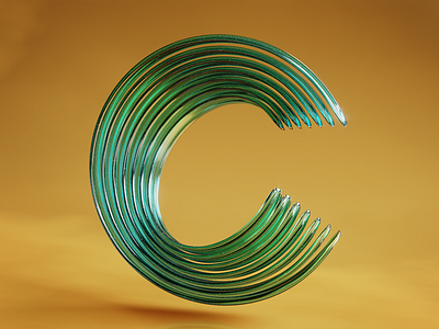 C - 36 Days of Type 36 days of type 3d abstract blender cycles geometry glass reflective shapes type