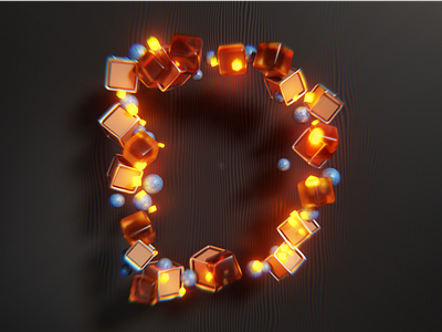 D - 36 Days of Type 36 days of type 3d abstract blender cycles design geometry glow procedural shapes type