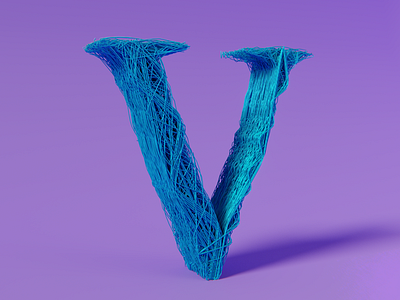 V - 36 Days of Type 36 days of type 3d abstract blender cycles design procedural shine type