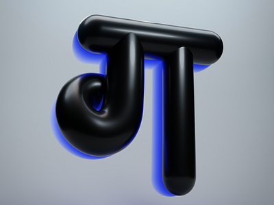 ग - 47 Days of Devanagari Type 3d abstract blender cycles design geometry reflective shapes shine type type art