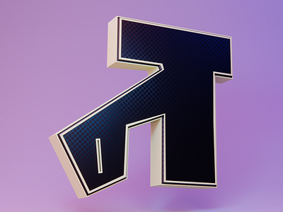 न - 47 Days of Devanagari Type 3d abstract blender cycles design geometry procedural shapes type type art