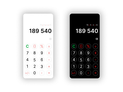 DailyUI 004-Calculator