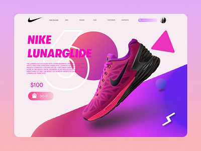 Nike Lunarglide 6 fuchsia flash/black/pink